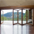 High Quality Thermal Break Aluminum Interior Temporary Bi Folding Glass Door Philippines